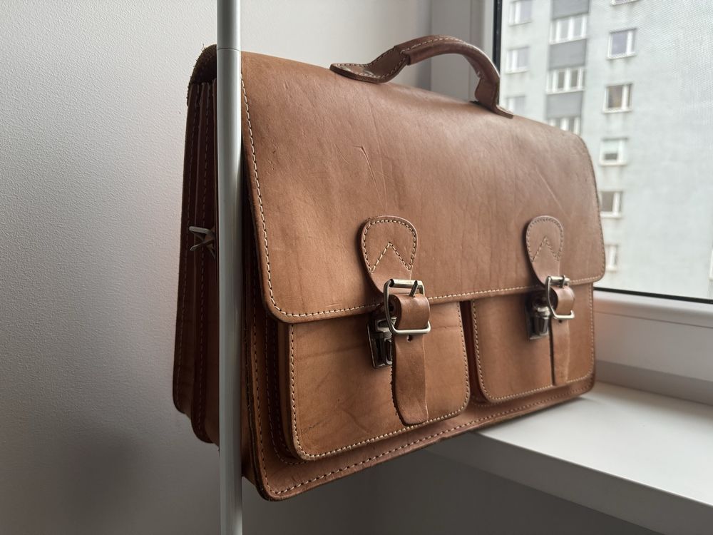 Tornister totva skorzana vintage