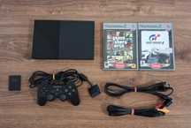 Konsola PlayStation 2 Slim PS2 GTA San Andreas + Gran Turismo 4 ZESTAW