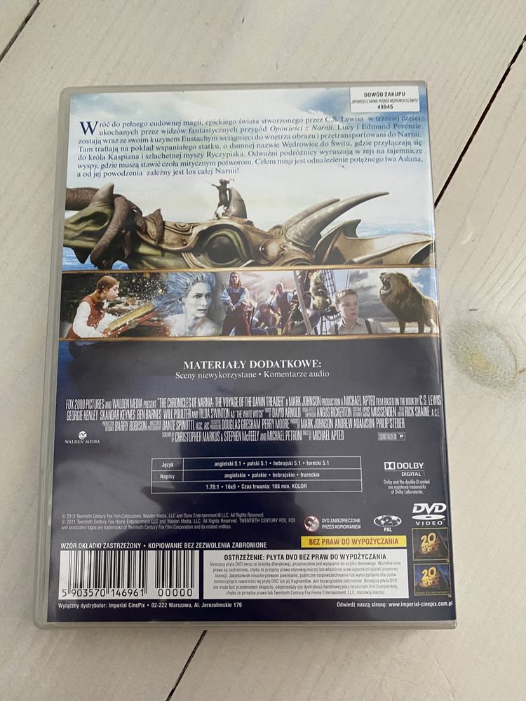 Film dvd opowieści z narnii podróż wędrowca do świtu