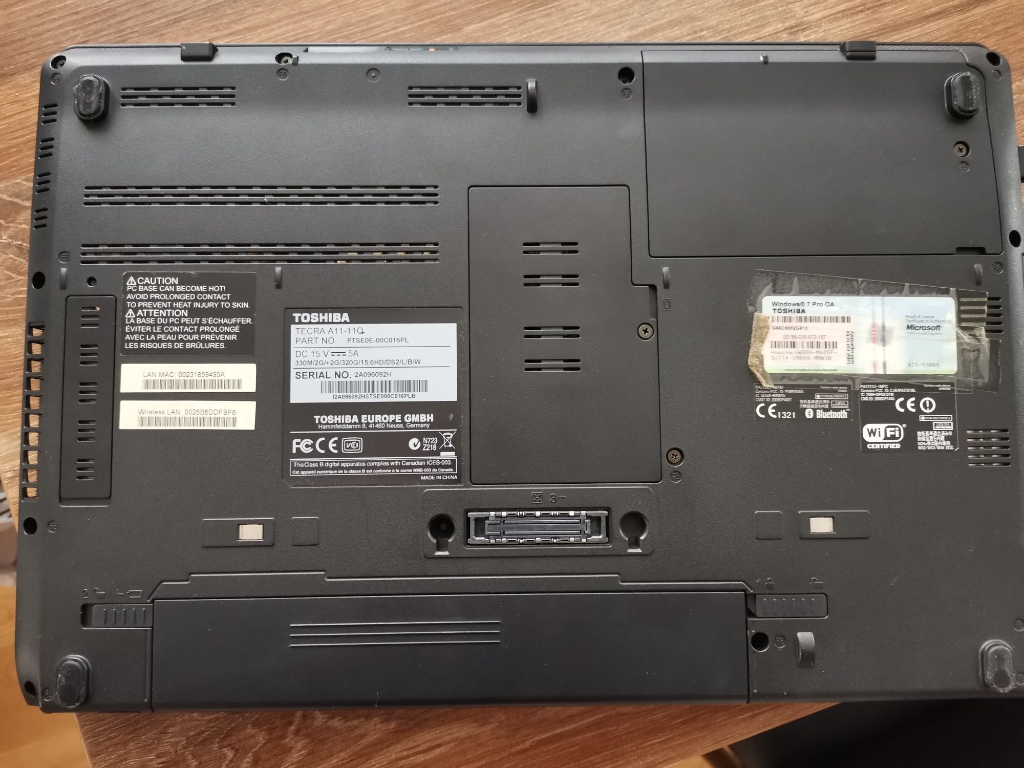 Toshiba tecra A11
