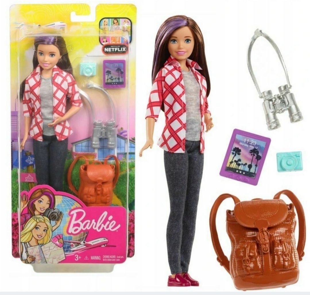 Lalka barbie Skipper podróżniczka