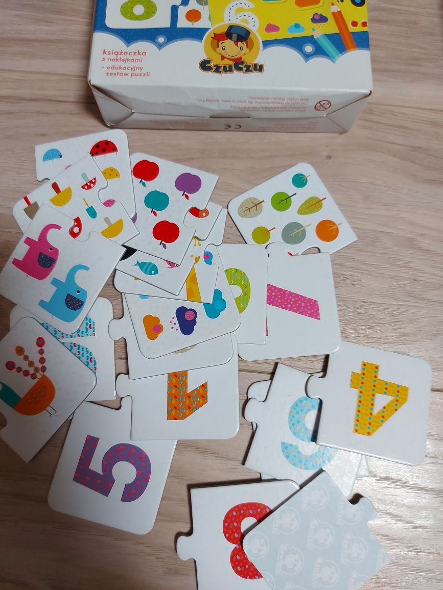 Czuczu literki i cyferki puzzle edukacyjne 3+