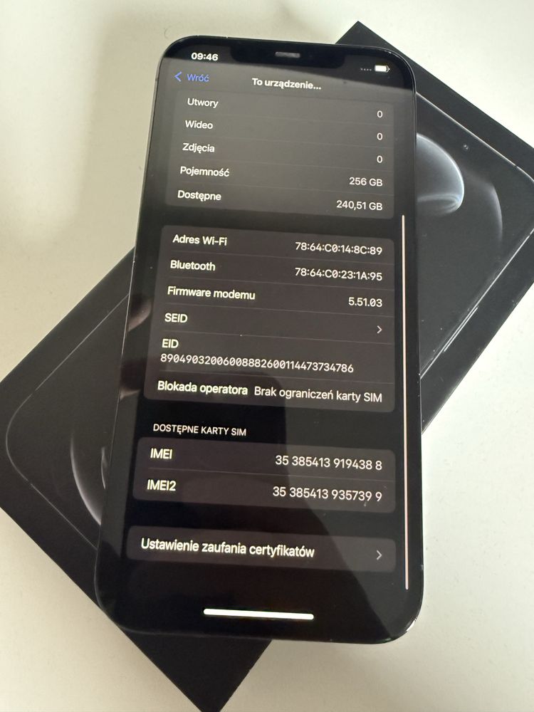 iPhone 12 Pro Max 256gb Blue Bateria 100%