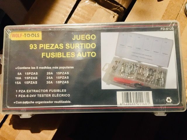 Jogo de 120 fusíveis auto