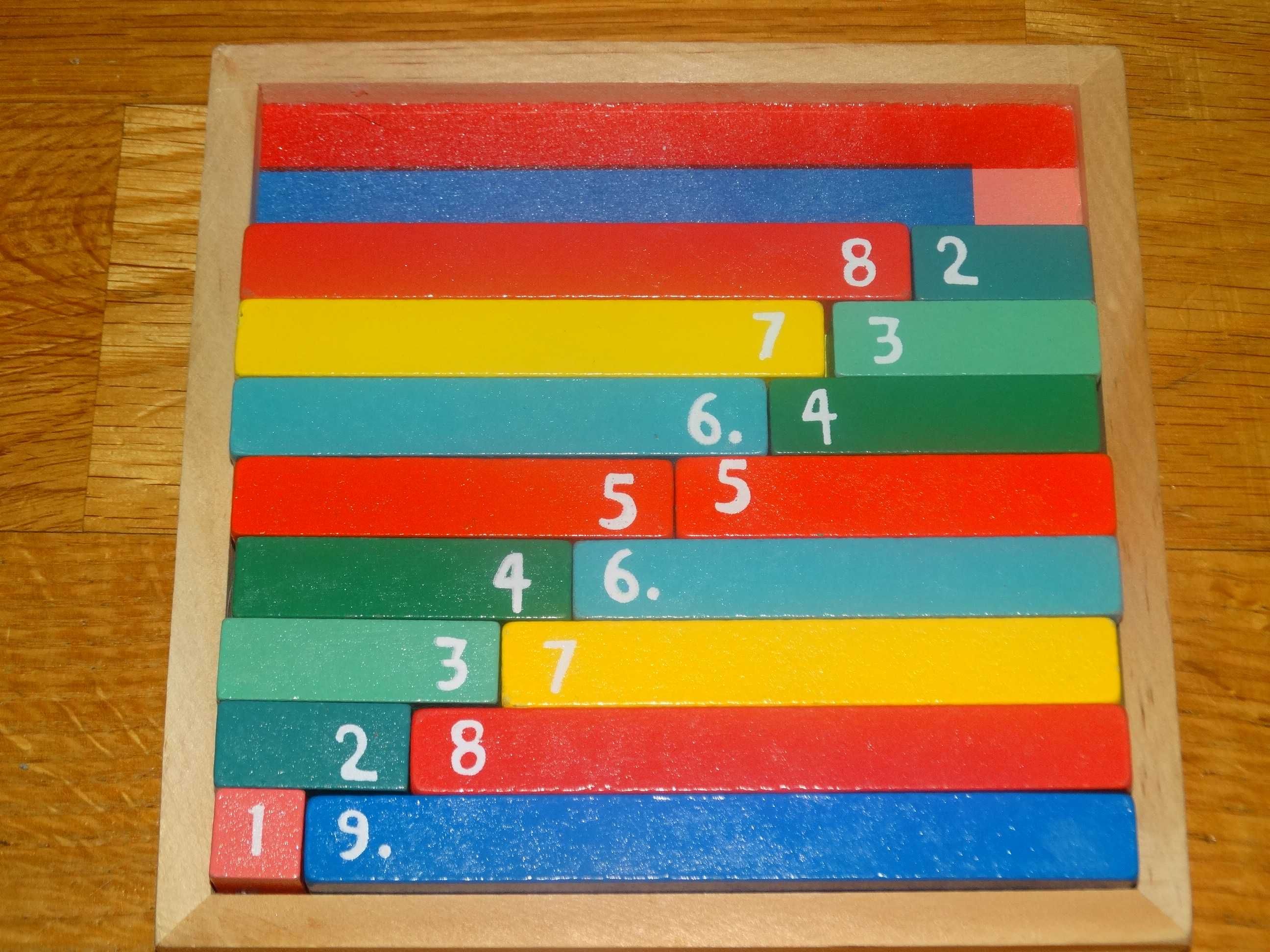 Drewniane pręciki nauka liczb Edukacyjna zabawka do liczenia kolorowa