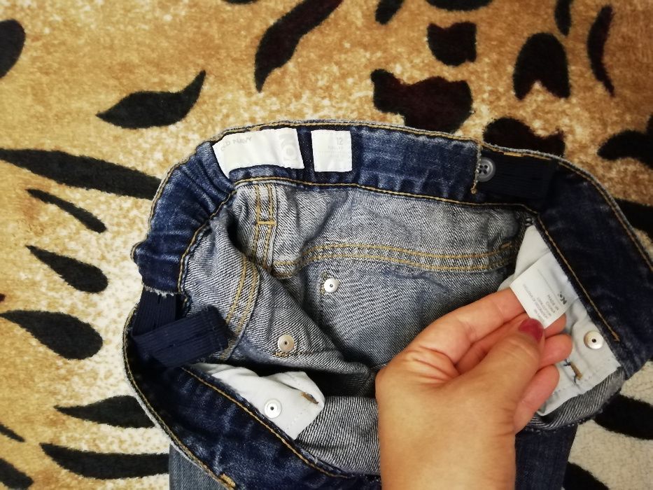 Брендовая джинсовая юбка Old Nevi на 5-7 лет с регулируемой резинкой