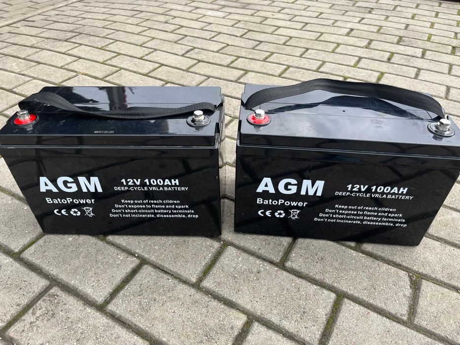 Akumulatory AGM 100Ah 12v NOWE