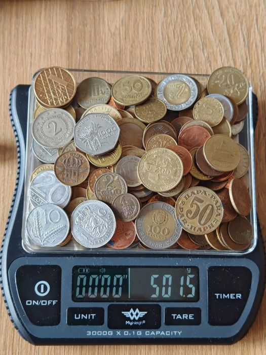 0.5 kg monet monety obiegowe Cały świat