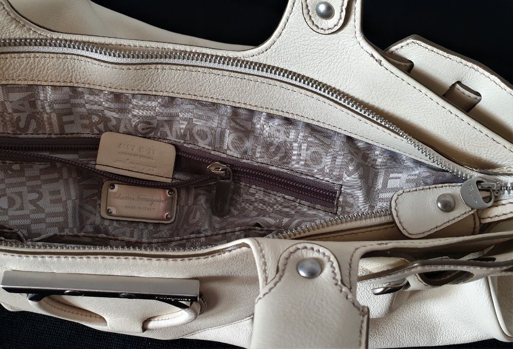 Torebka Salvatore Ferragamo Skórzana Oryginalna Dkny Miu Fendi Vintage