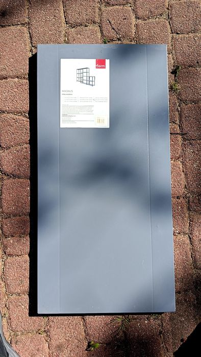 Półka do regału lakierowana Form 80x60 cm wzmacniana  150kg szara
