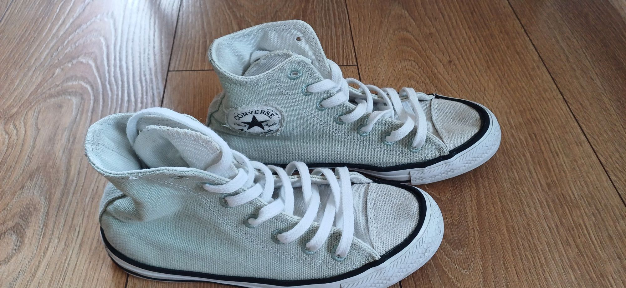 Converse,  jasny zielony, wysokie, 35