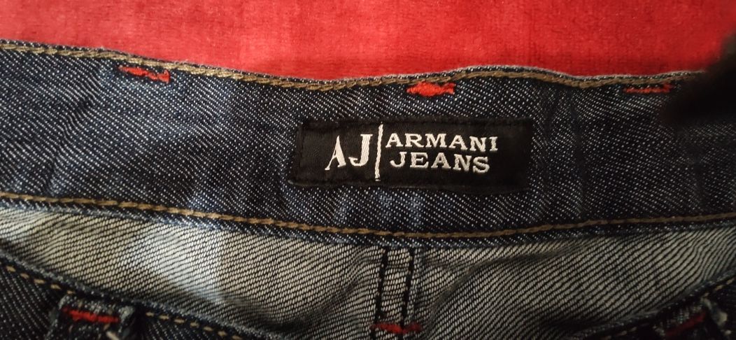 Spodnie jeansowe granatowy marki ARMANI JEANS W 36 Oversize