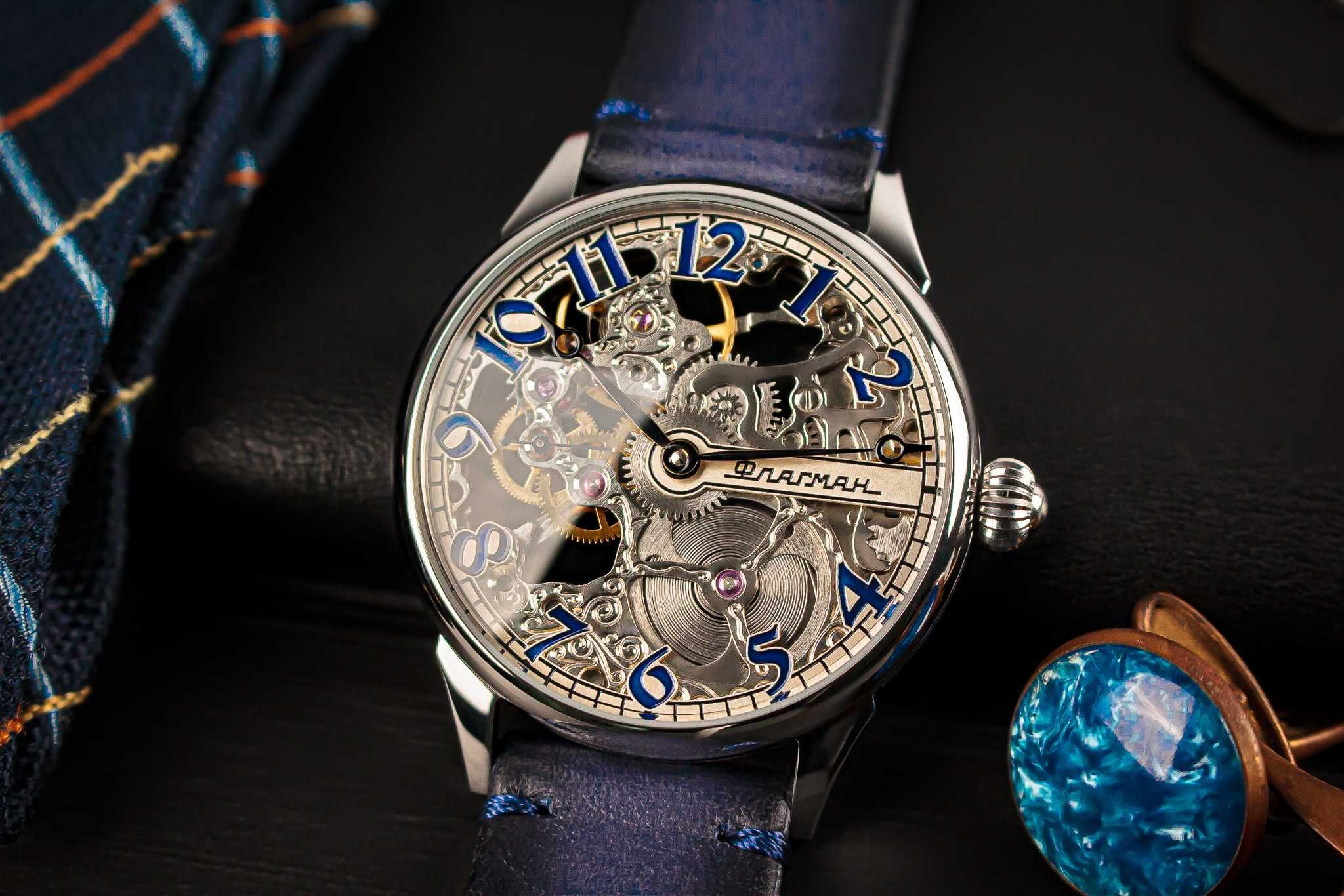 Эксклюзивные мужские наручные часы скелетон на подарок