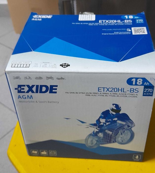 Bateria Exide Exide Moto 12v-18 ah