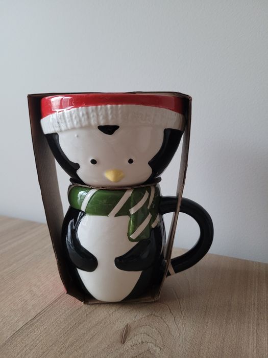 Kubek z miseczką zimowe