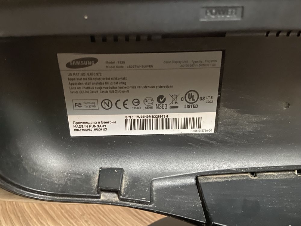 Monitor Samsung SyncMaster T220