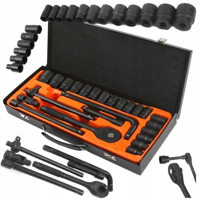 Zestaw Kluczy Nasadowych Narzędziowy 8-32 Skrzynka