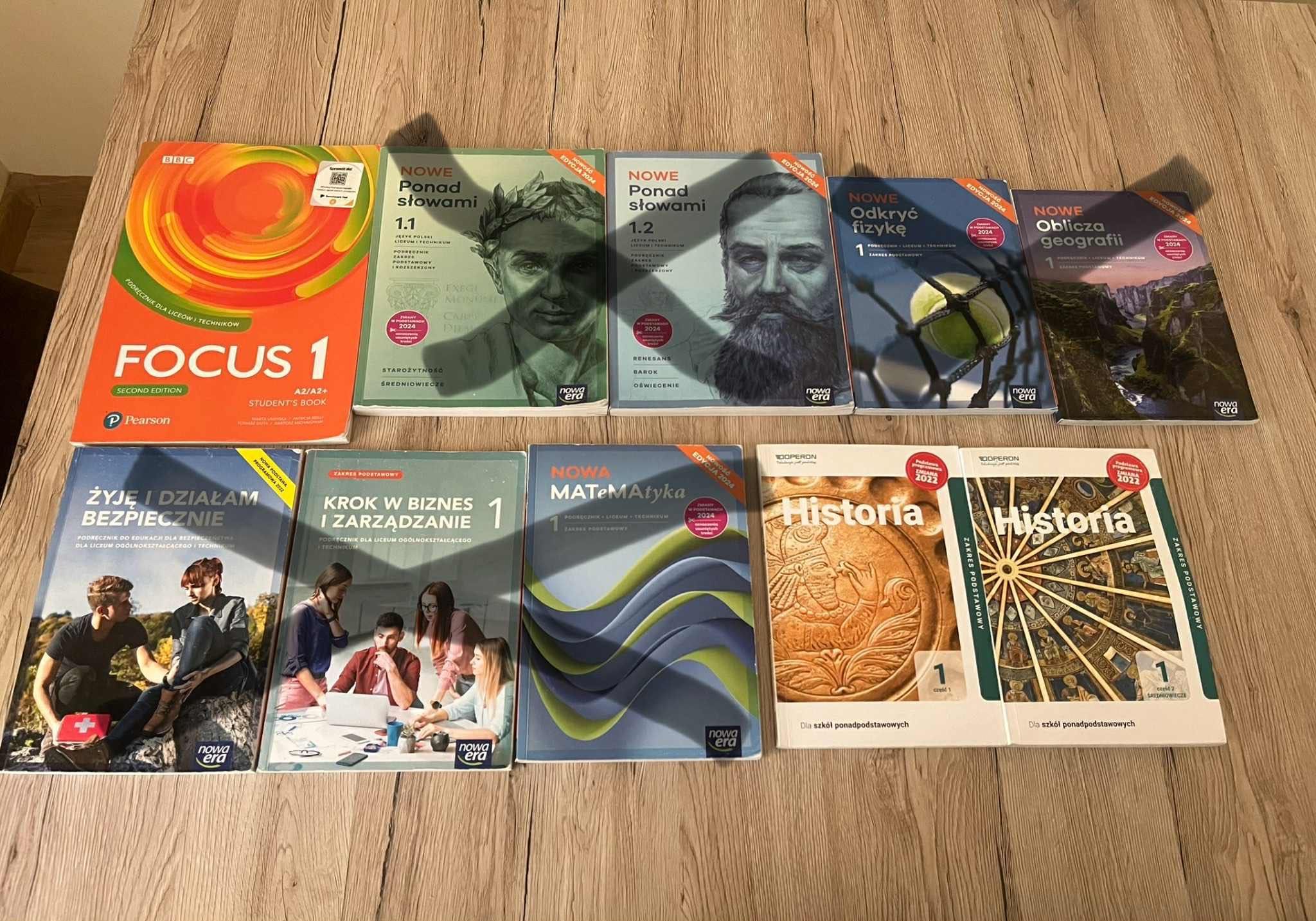 Podręczniki do pierwszej klasy liceum/technikum historia angielski