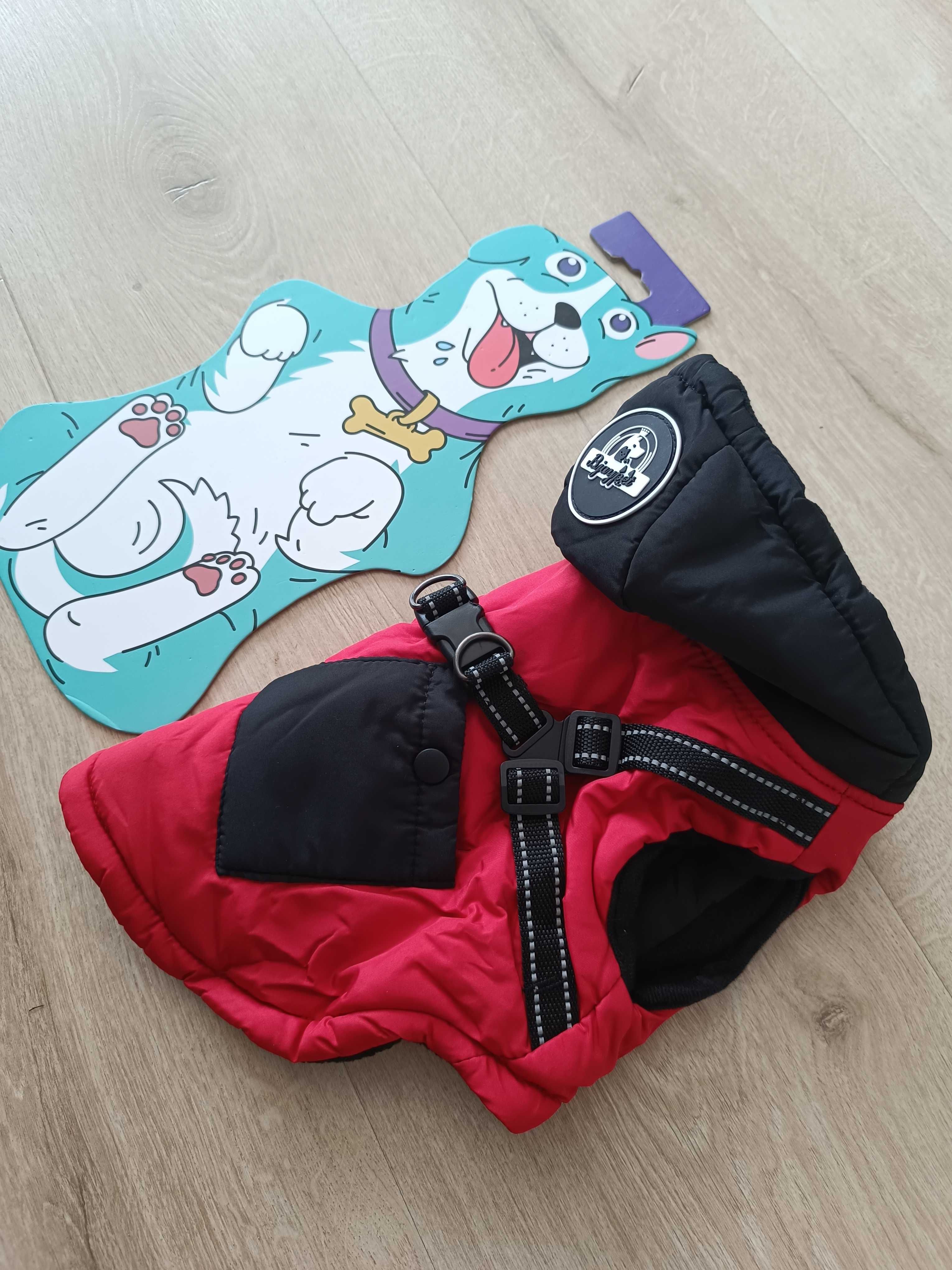 Kurtka dla psa z szelkami 30cm