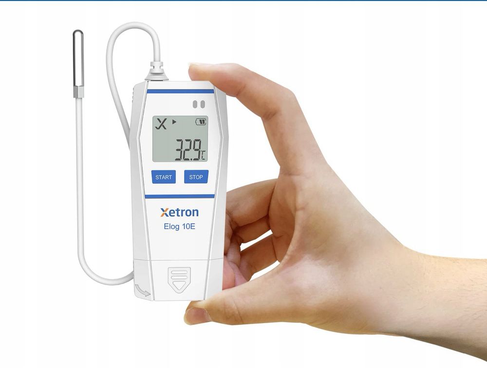 Xetron Elog10E Rejestrator temperatury czujnik zewnętrzny