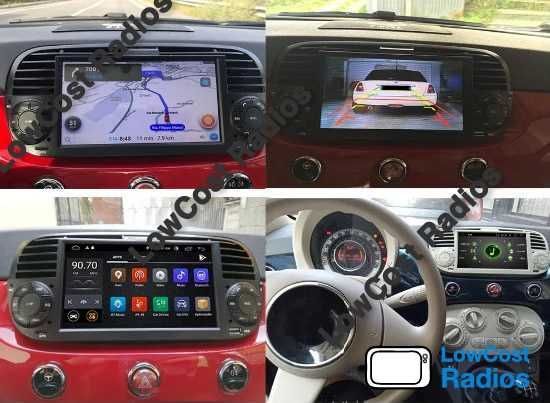 (NOVO) Rádio 2DIN • FIAT 500 (Desde 2007 a 2015) • ABARTH • Android