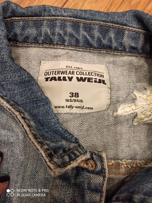 Kurtka jeansowa tally weijl 38 aplikacje