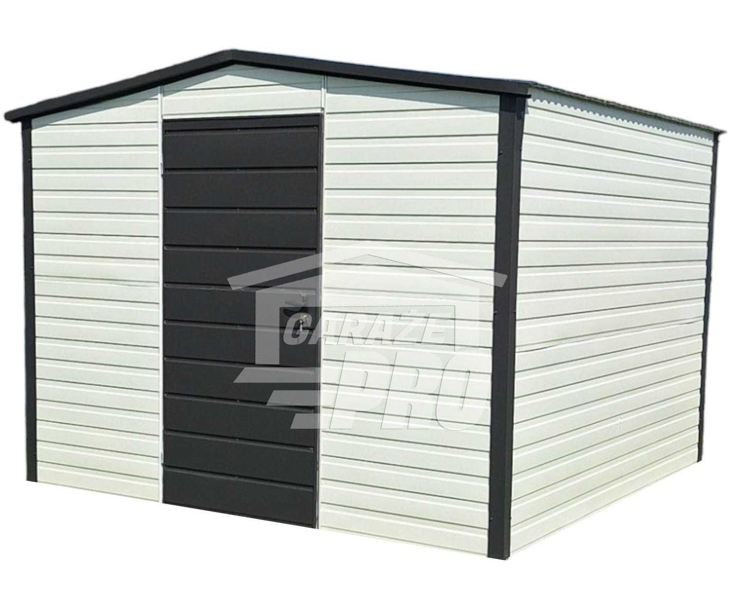 Schowek Domek ogrodowy 3x3m drzwi dach dwuspadowy GP456