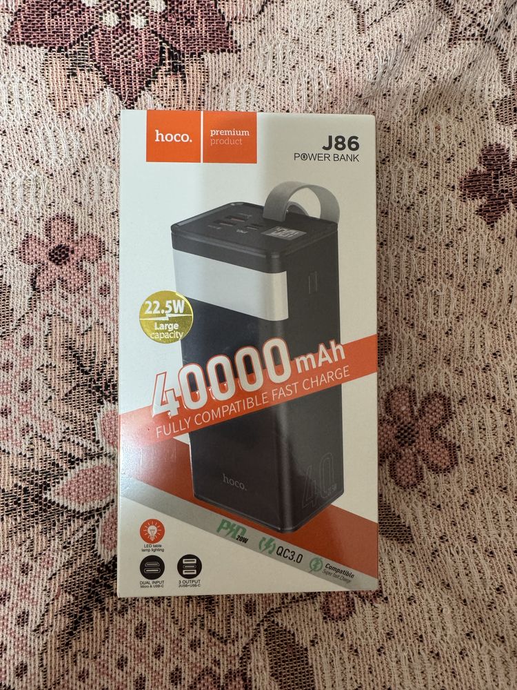 Повербанк новий запакований hoco 40.000mah