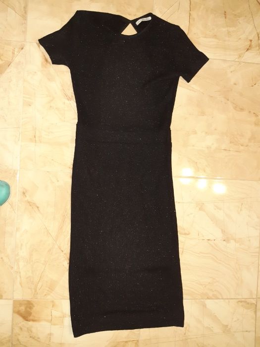 Szykowna sukienka Zara, rozm. L, ze srebrną nicią