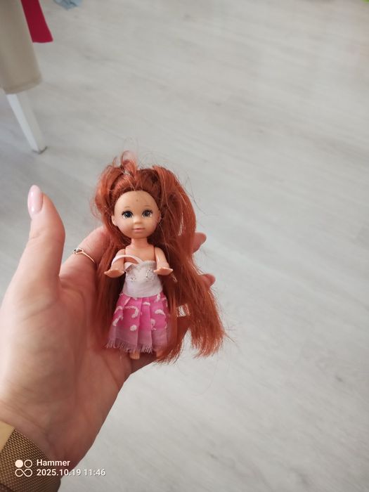 Laleczka długie włosy 11 cm