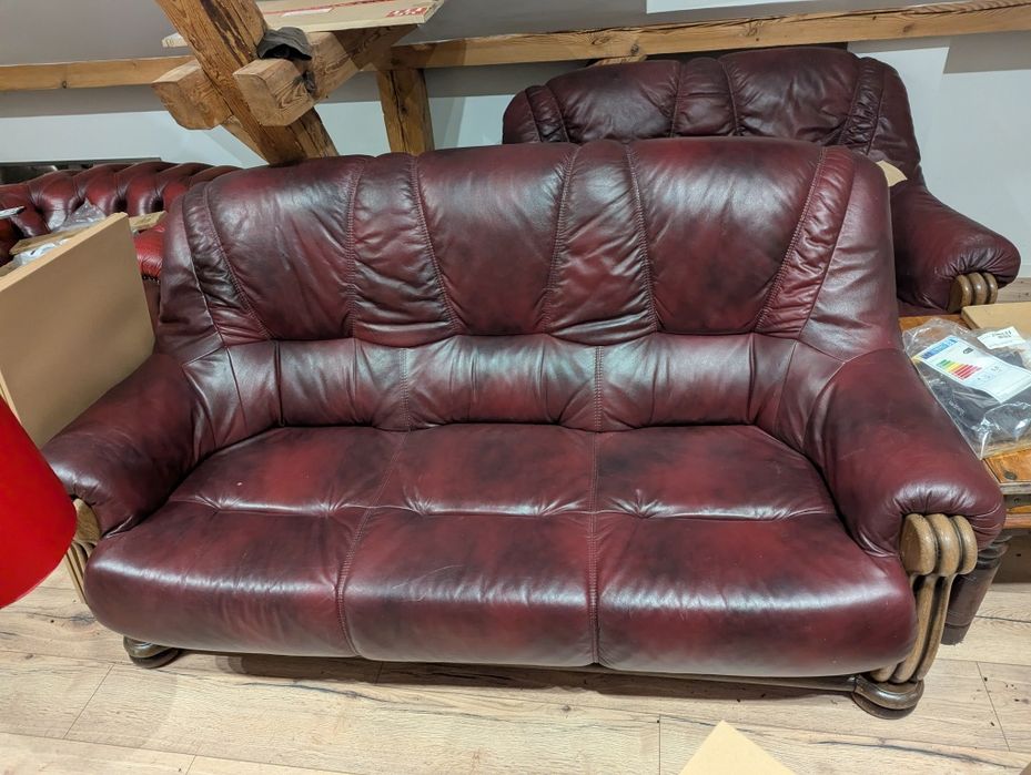 Sofy 2 i 3 osobowe skorzane