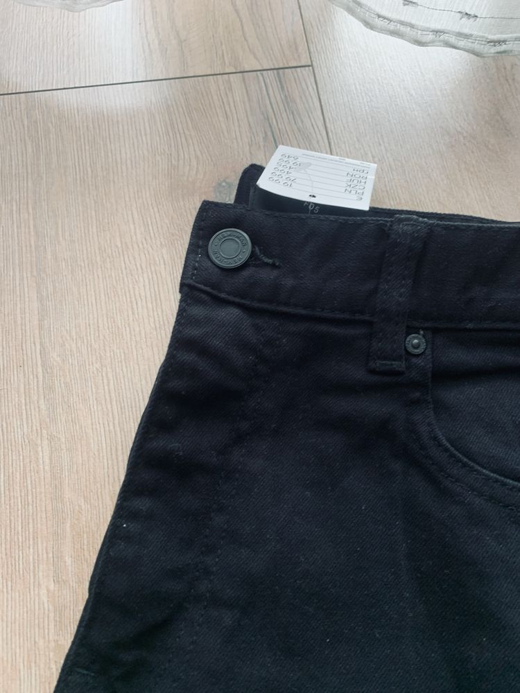 Spodnie męskie tapered fit czarne (30) H&M