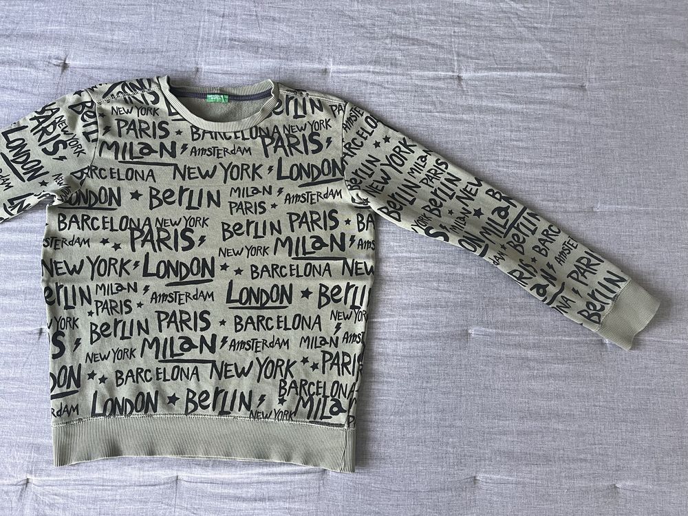Bluza dla chłopca Benetton r.150, 10-11 lat, w nazwy miast
