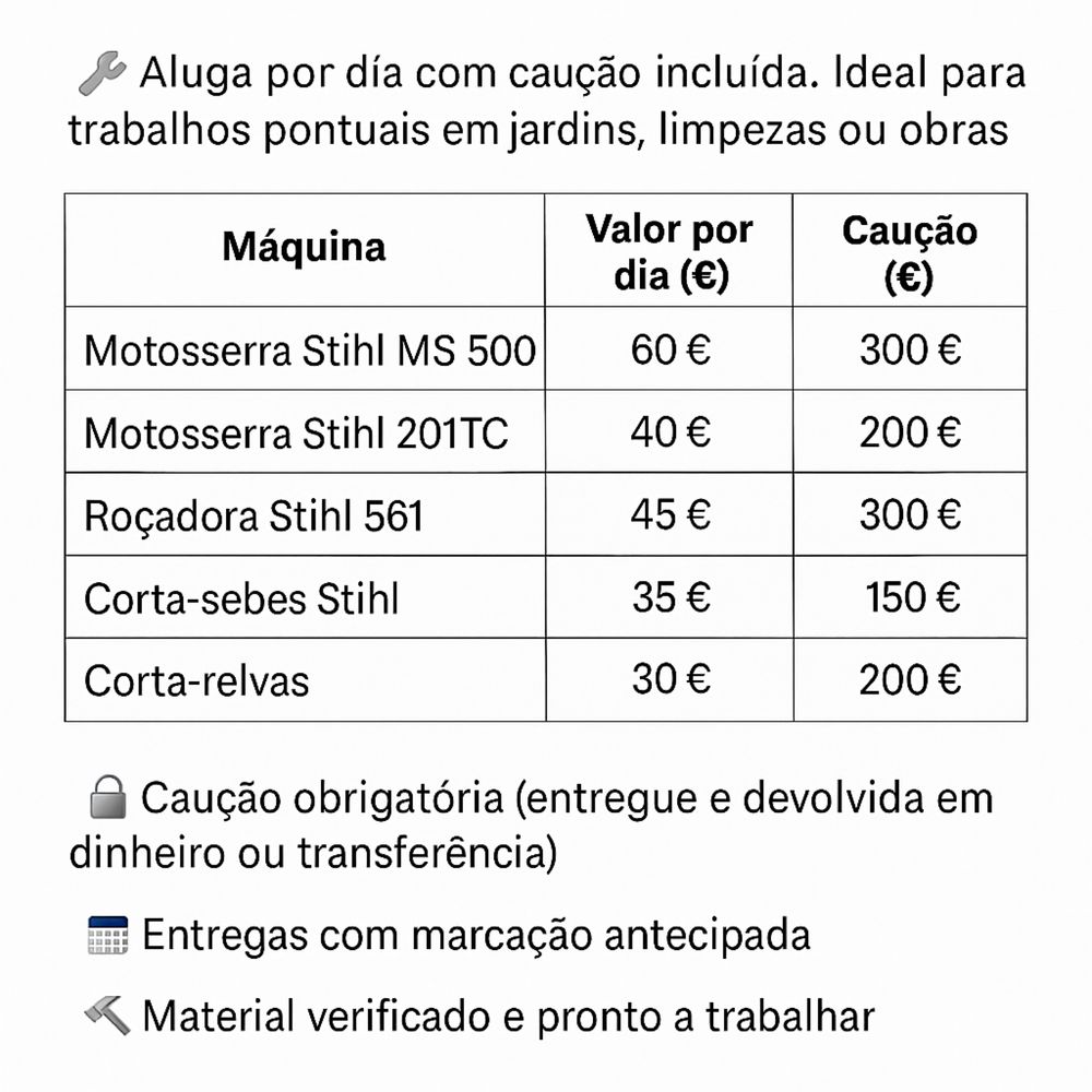 Aluguer Rocadora