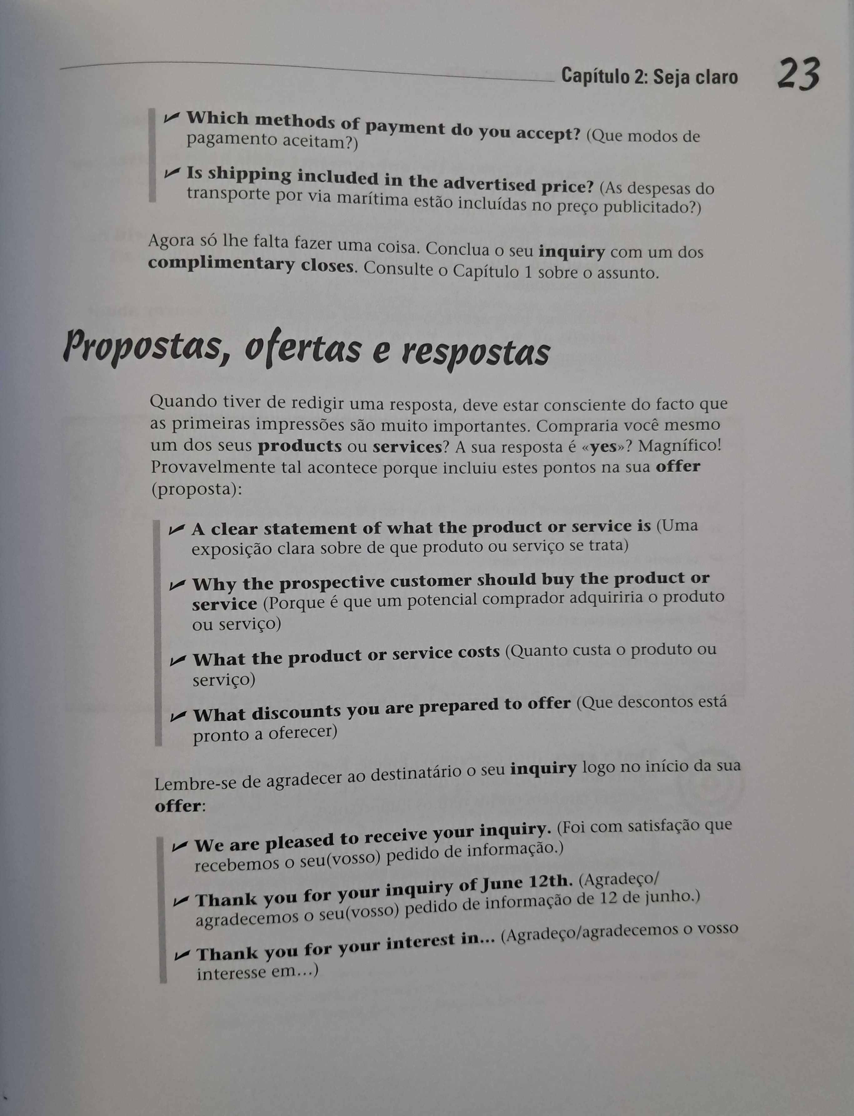 Correspondência em Inglês para Totós