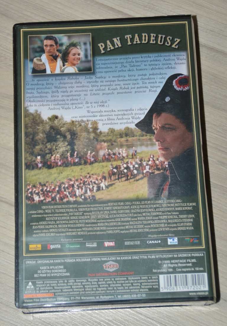 Pan Tadeusz, kaseta vhs