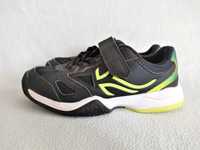 czarne fluo zielone adidasy buty sportowe Decathlon Artengo r.32