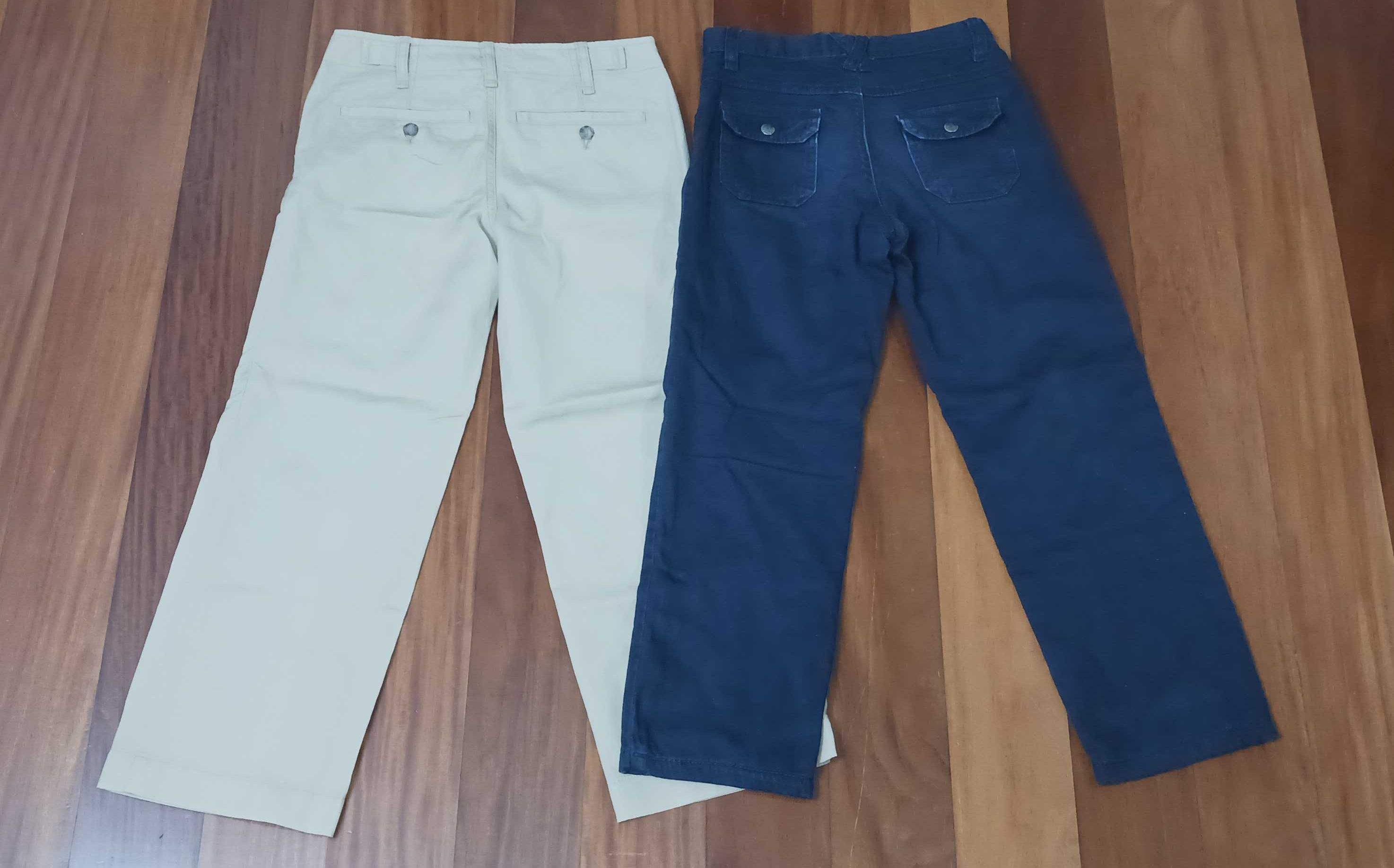 2 Calças de sarja para criança - 7/8 anos