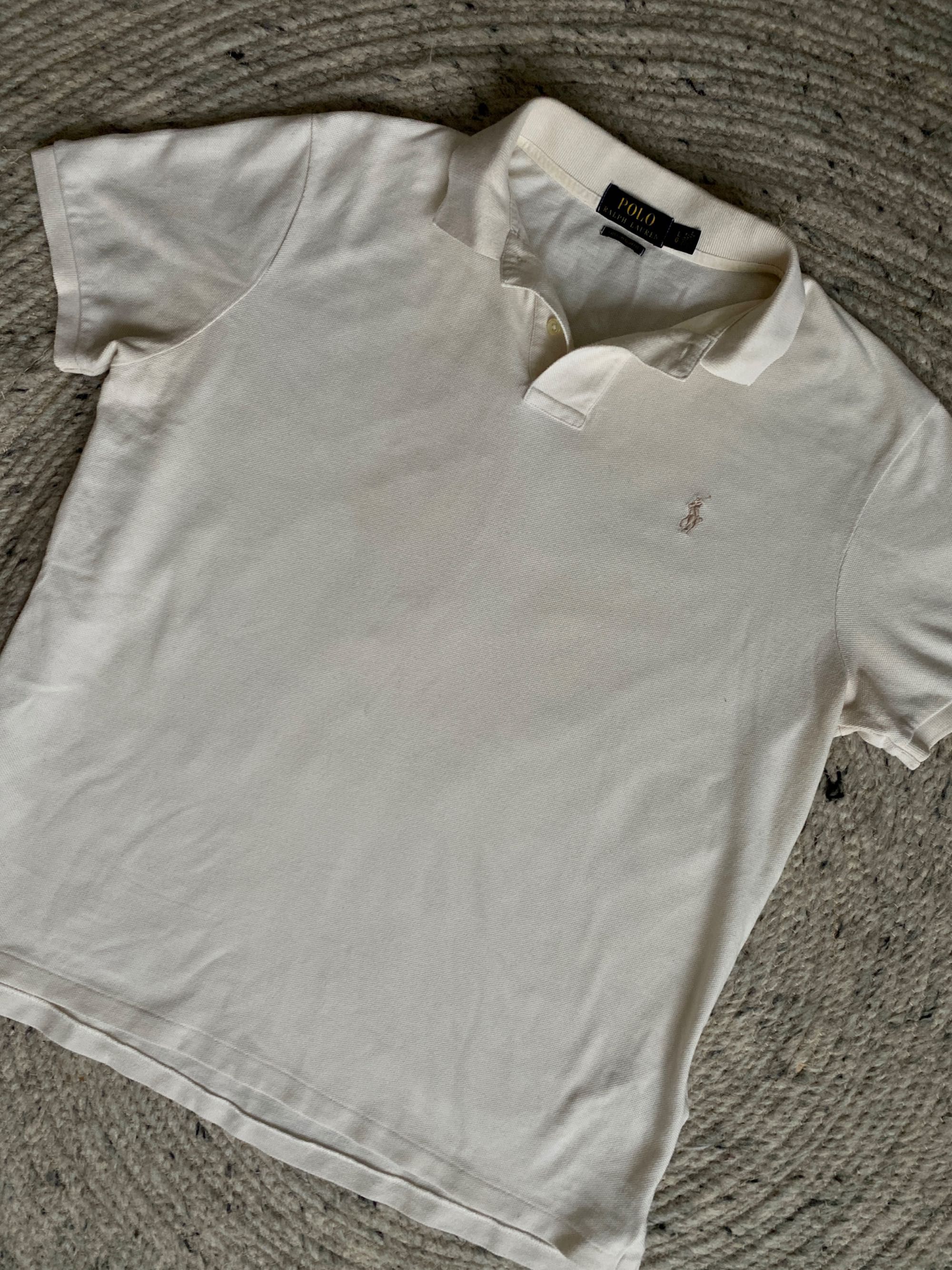 RALPH LAUREN polo koszulka męska beżowa L