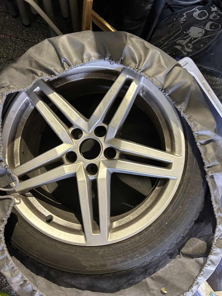 Pelnowymiar Felga AUDI 18 cali z opona zapas koło dojazdowe 245/45