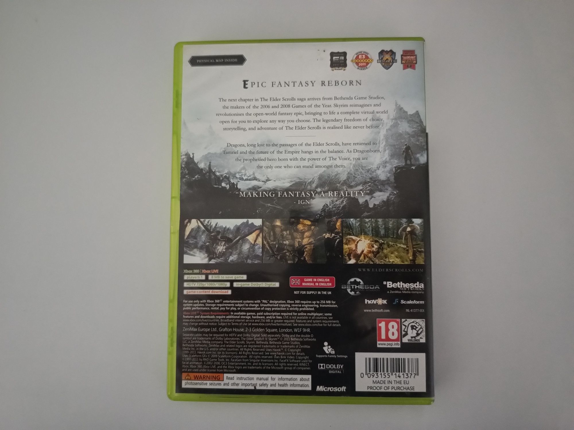 Gra Xbox 360 SKYRIM The Elder Scrolls V