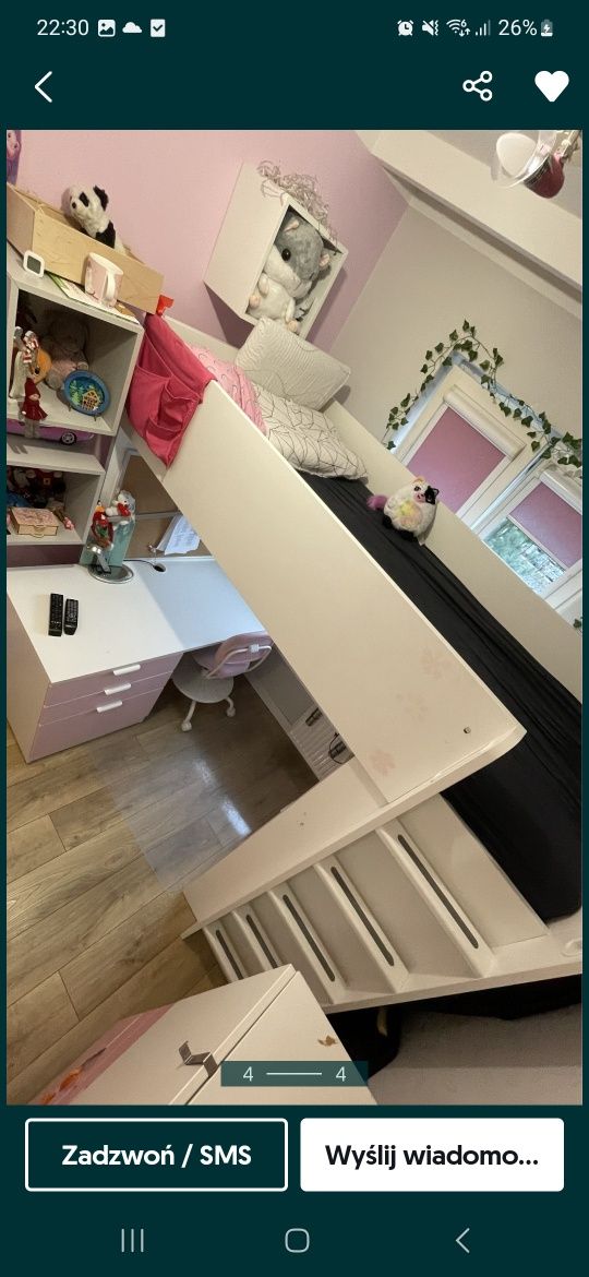 Łózko piętrowe ikea