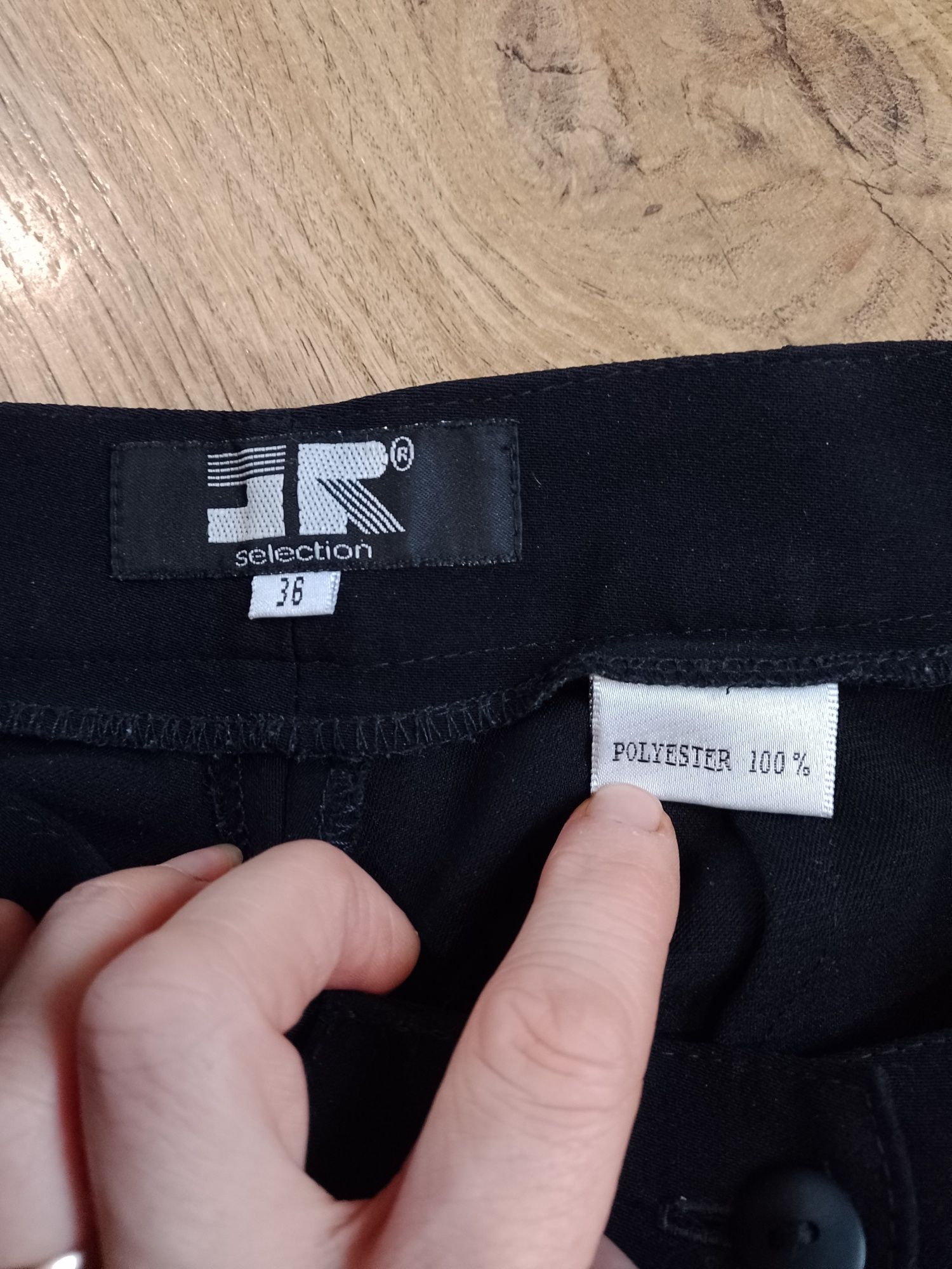 Eleganckie spodnie na kant wysoki stan vintage XS S