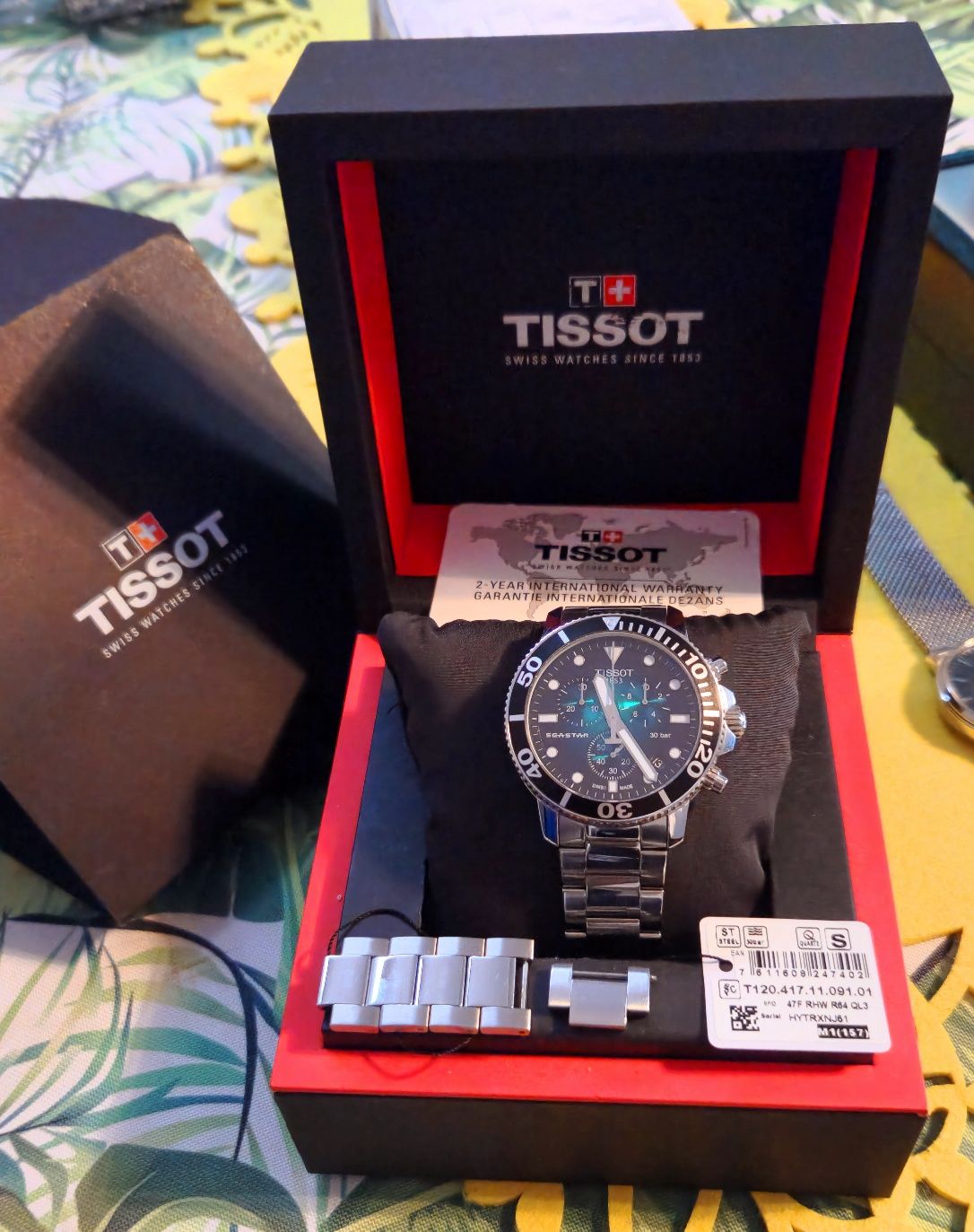 Zegarek Tissot Seastar 1000 Quartz Chrono ! FULL SET !