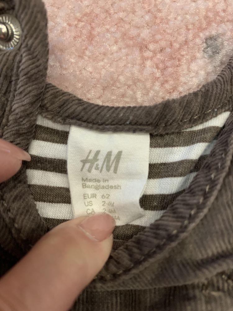 Ocieplane spodenki ogrodniczki H&M