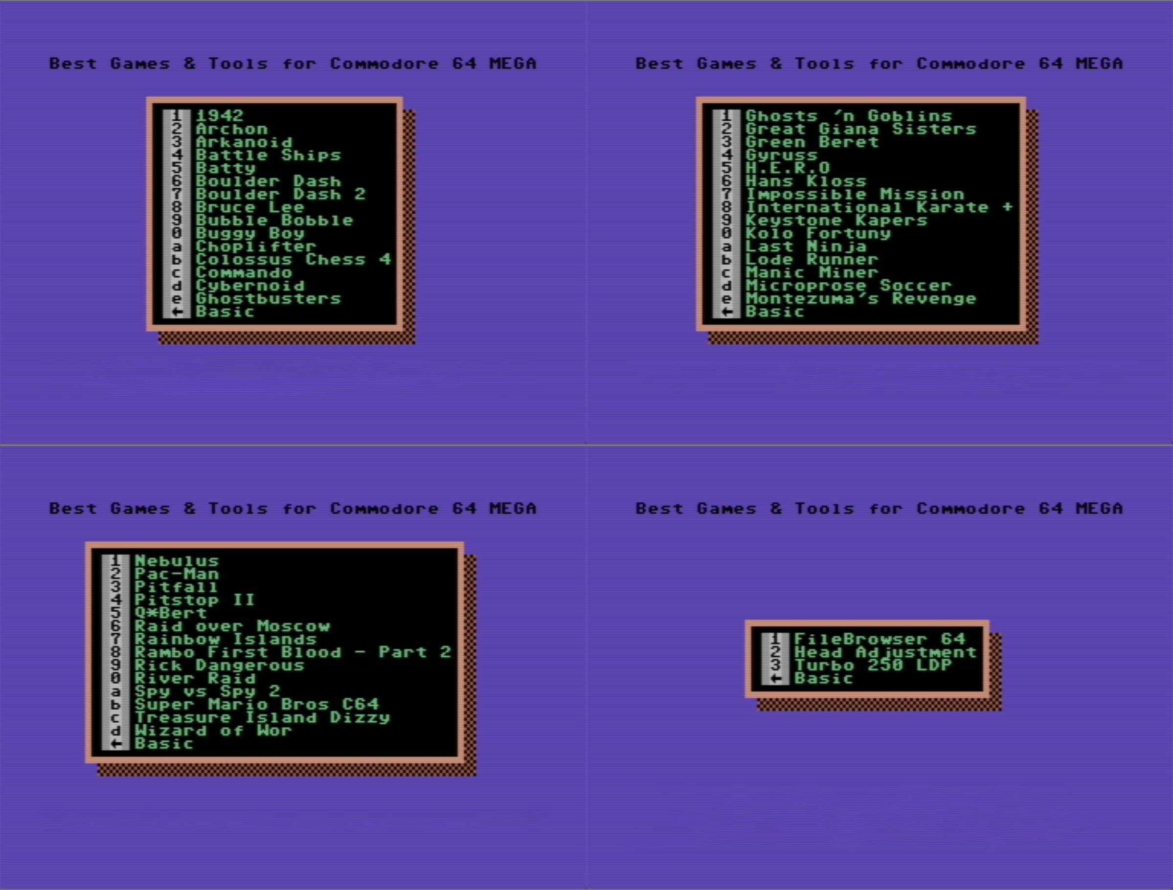 Kartridż Kartridże Best Games & Tools for Commodore 64 - gry C64