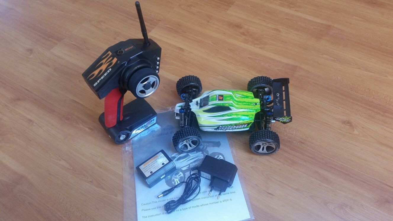 Carro telecomandado RC Buggy Wltoys A959-B Li-po 70km/h