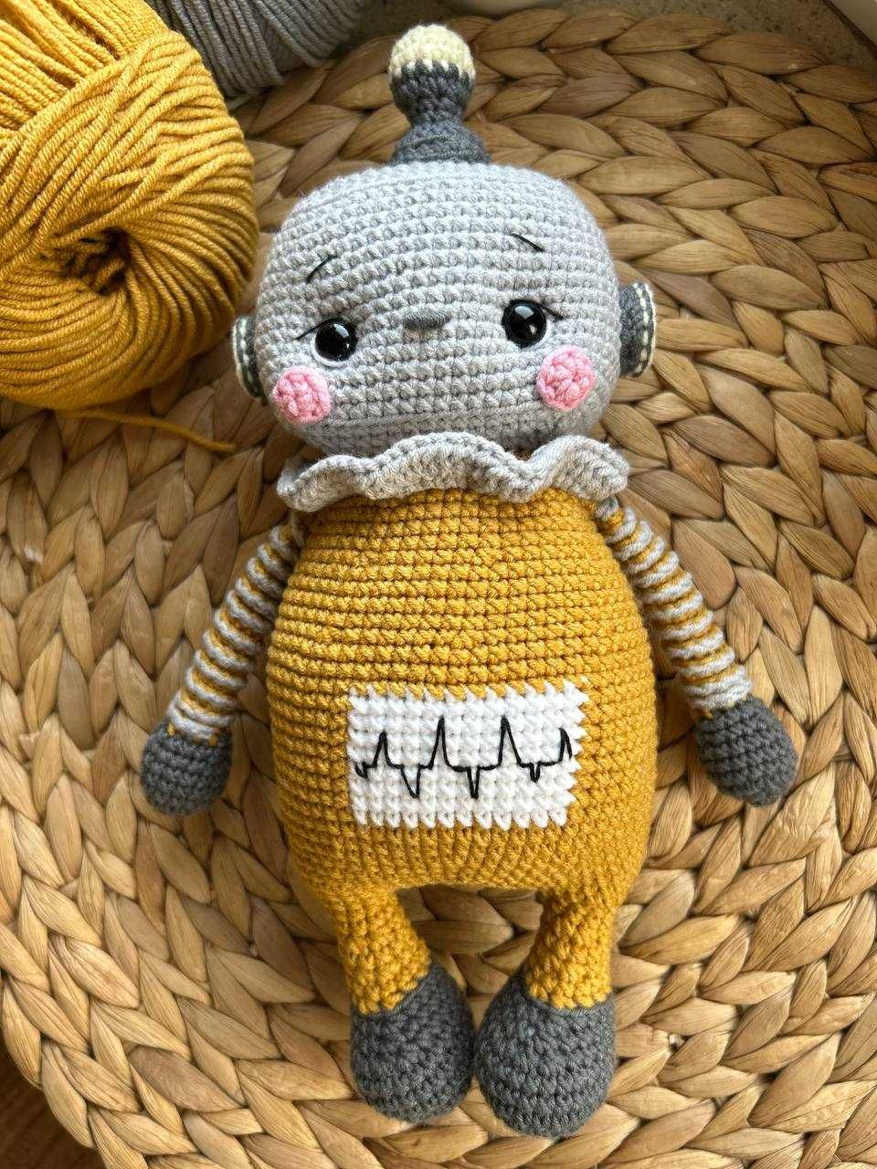 Robot na szydełku Amigurumi Handmade