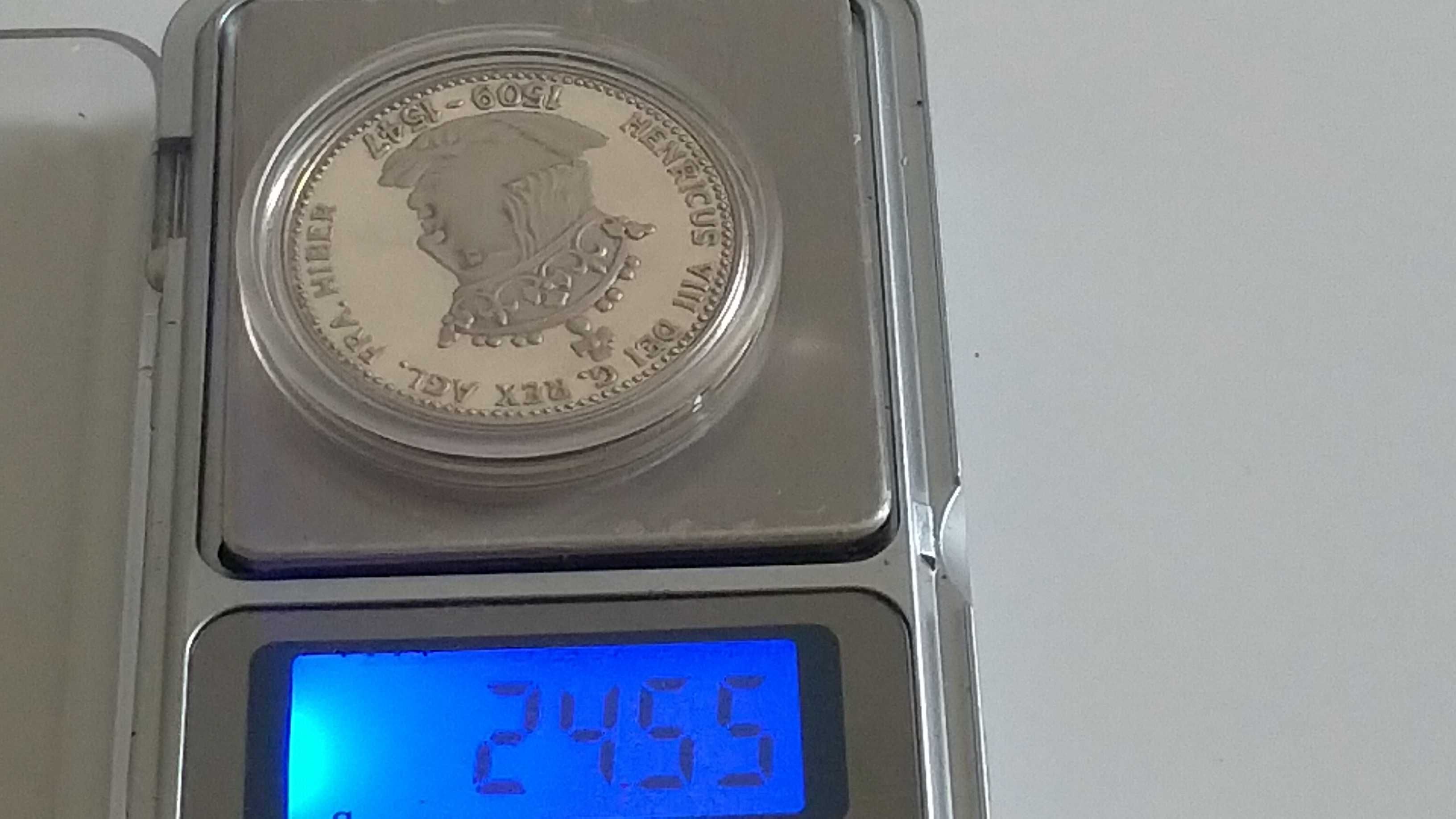 Монета серебро унция Елизавета и Украина 999