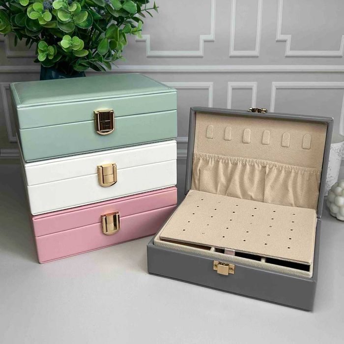 Шкатулка для прикрас 16,5х6х11,5 см Дорожній органайзер для біжутерії